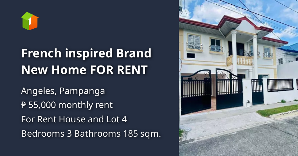 French inspired Brand New Home FOR RENT [House and Lot 🏘️] (January