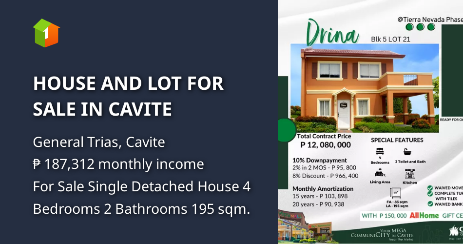HOUSE AND LOT FOR SALE IN CAVITE [House and Lot 🏘️] (March 2023) in