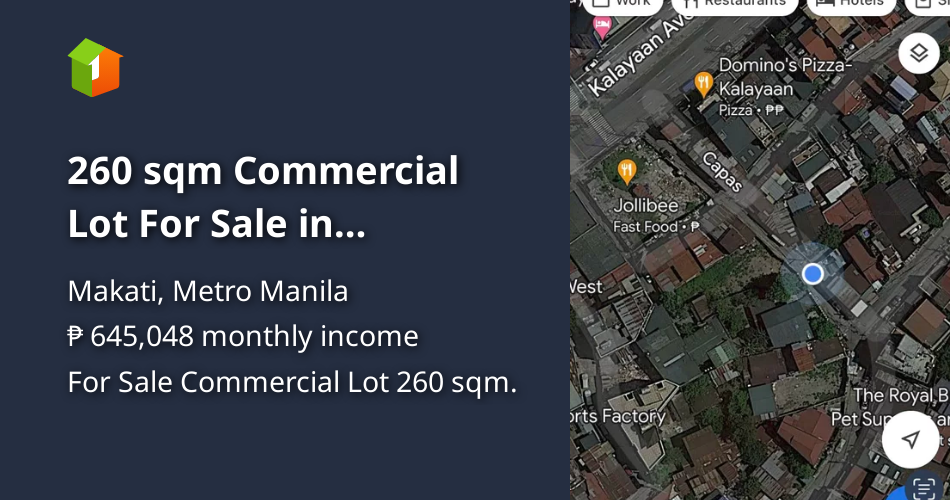 260 sqm Commercial Lot For Sale in Guadalupe Nuevo, Makati [Lot 🚜] (June 2023) in Makati, Metro