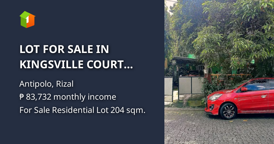 LOT FOR SALE IN KINGSVILLE COURT SUBDIVISION Sumulong hiway ANTIPOLO