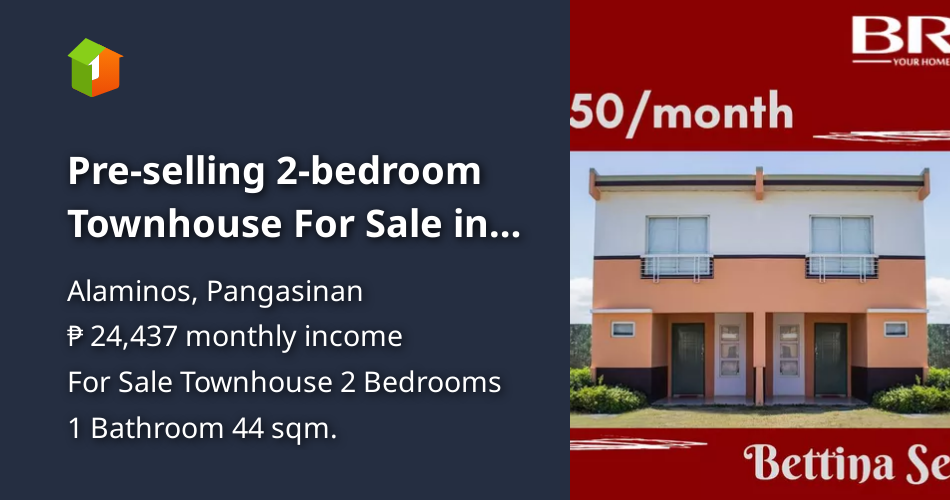 Preselling 2bedroom Townhouse For Sale in Alaminos Pangasinan [House and Lot 🏘️] (March 2022