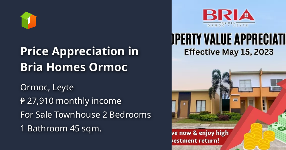 Price Appreciation in Bria Homes Ormoc [House and Lot 🏘️] (May 2023) in