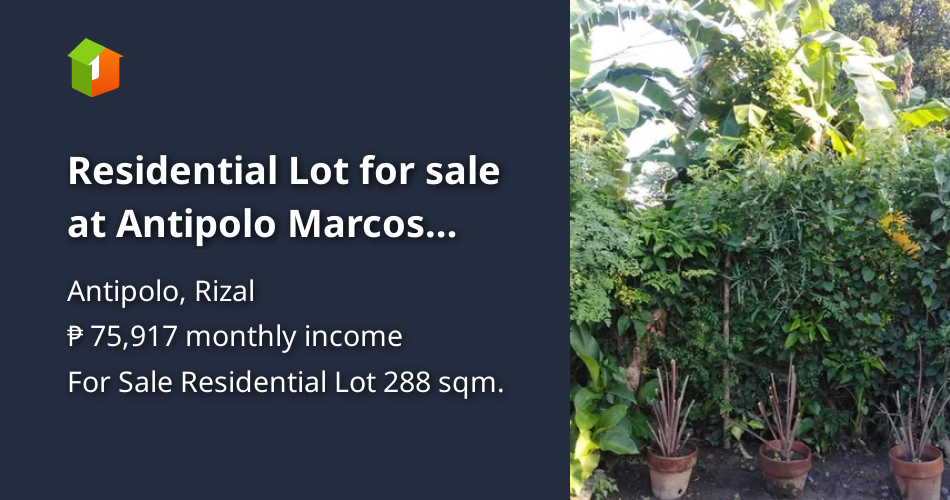 Residential Lot for sale at Antipolo Marcos Highway Vermont Park [Lot 🚜