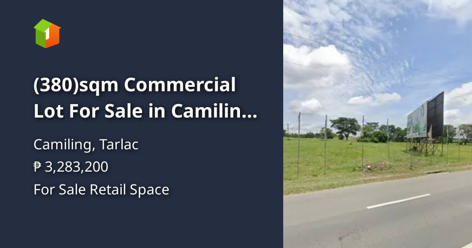 (380)sqm Commercial Lot For Sale in Camiling Tarlac