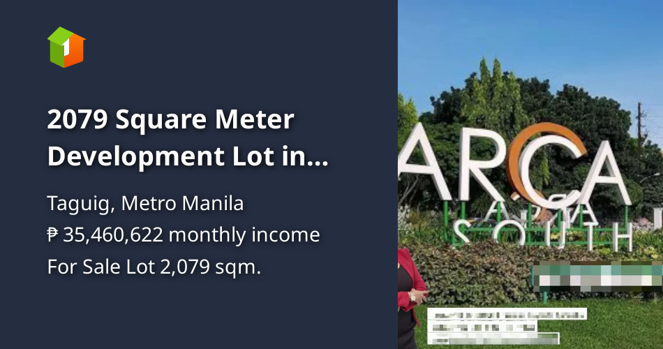 2079 Square Meter Development Lot in Taguig City [Lots 🚜] (June 2026 ...
