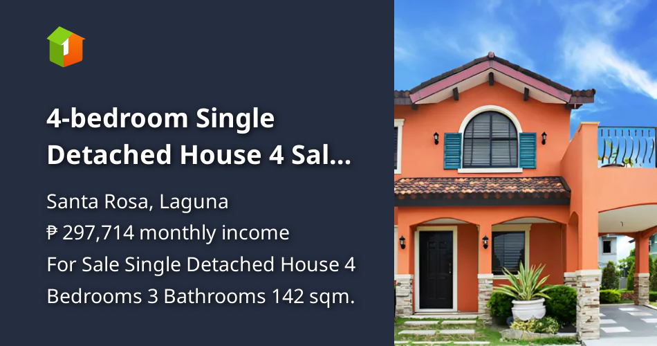 4bedroom Single Detached House 4 Sale in Sta Rosa Laguna, Near Nuvali