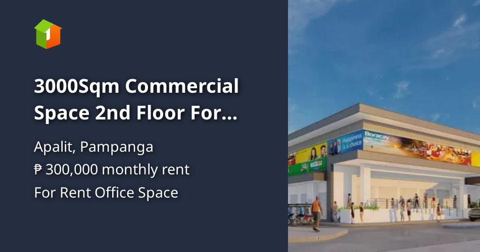 3000Sqm Commercial Space 2nd Floor For Rent Apalit Pampanga Retail BPO