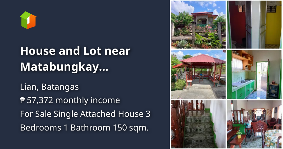 House and Lot near Matabungkay beach/Hiway Lian Batangas [House and Lot
