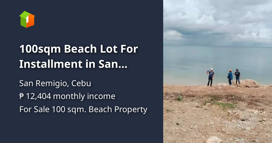 100sqm Beach Lot For Installment in San Remigio Cebu [Beach Property 🏖️