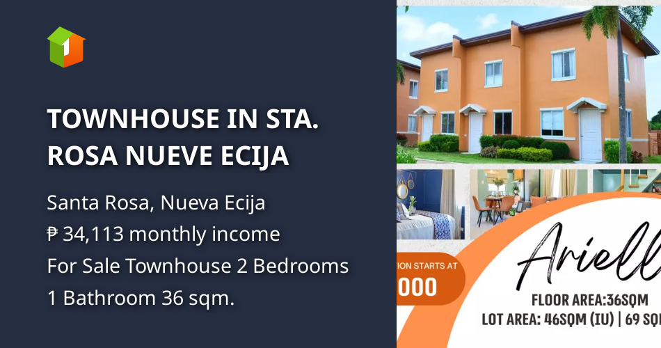 TOWNHOUSE IN STA. ROSA NUEVE ECIJA [House and Lot 🏘️] (October 2021) in