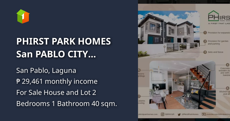 PHIRST PARK HOMES San PABLO CITY LAGUNA [House and Lot 🏘️] (December 2022) in San Pablo, Laguna