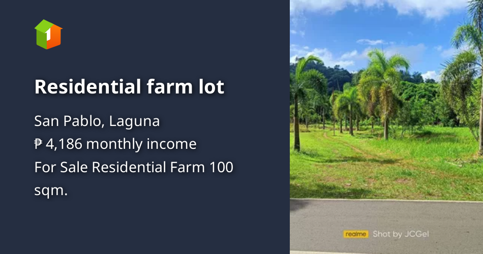 Residential farm lot [Lot 🚜] (March 2023) in San Pablo, Laguna for sale