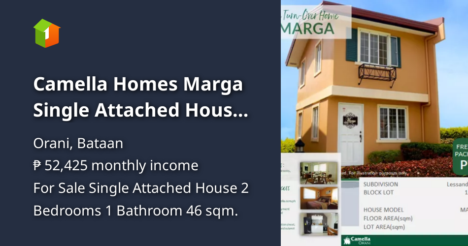 Camella Homes Marga Single Attached House in Orani Bataan! [House and