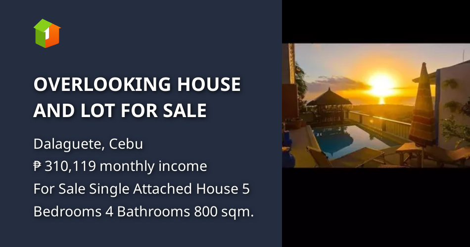 OVERLOOKING HOUSE AND LOT FOR SALE [House and Lot 🏘️] (August 2024) in