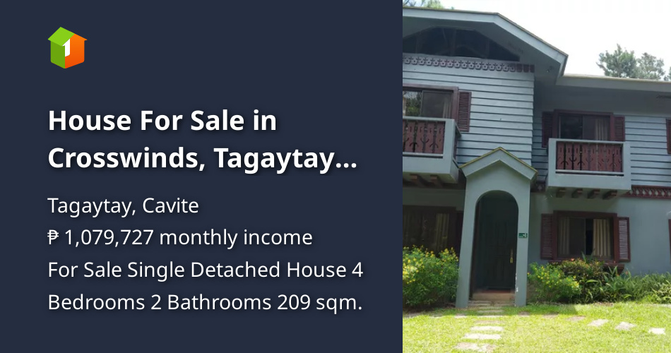 House For Sale in Crosswinds, Tagaytay Cavite [House and Lot 🏘️