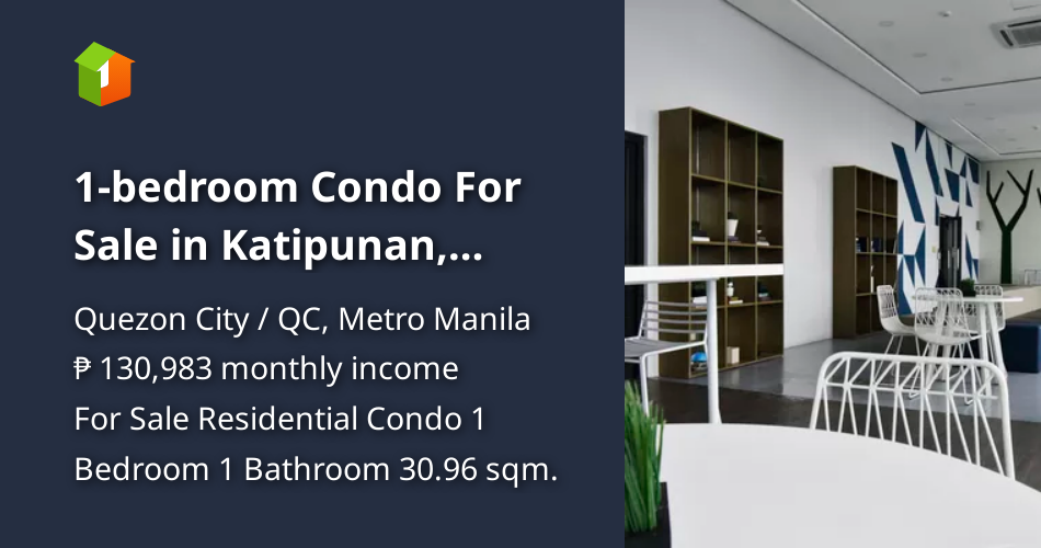 1bedroom Condo For Sale in Katipunan, Quezon City [Condo 🏙️] (February
