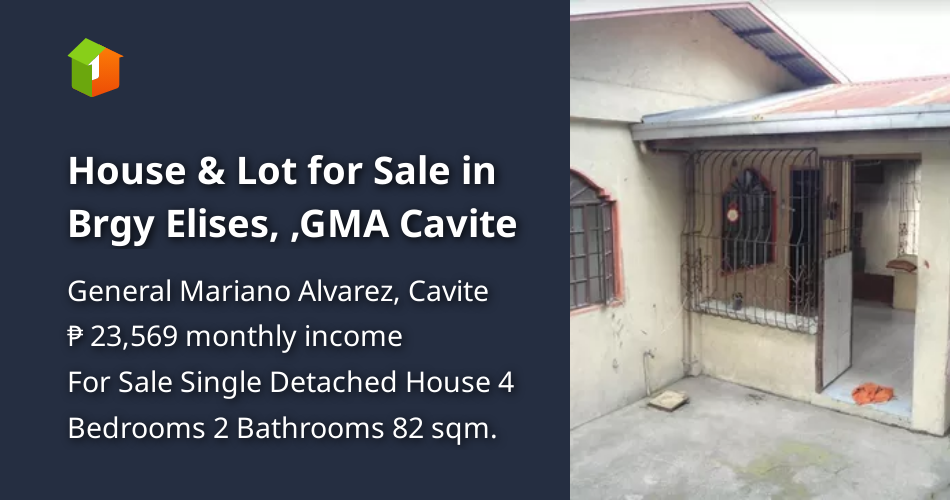 House & Lot for Sale in Brgy Elises, ,GMA Cavite [House and Lot 🏘️