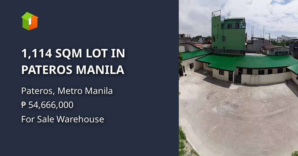 1,114 SQM LOT IN PATEROS MANILA Property 🏭] (April 2022) in