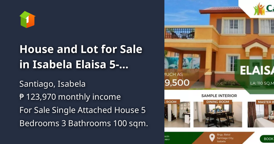 House and Lot for Sale in Isabela Elaisa 5Bedroom Unit [House and Lot