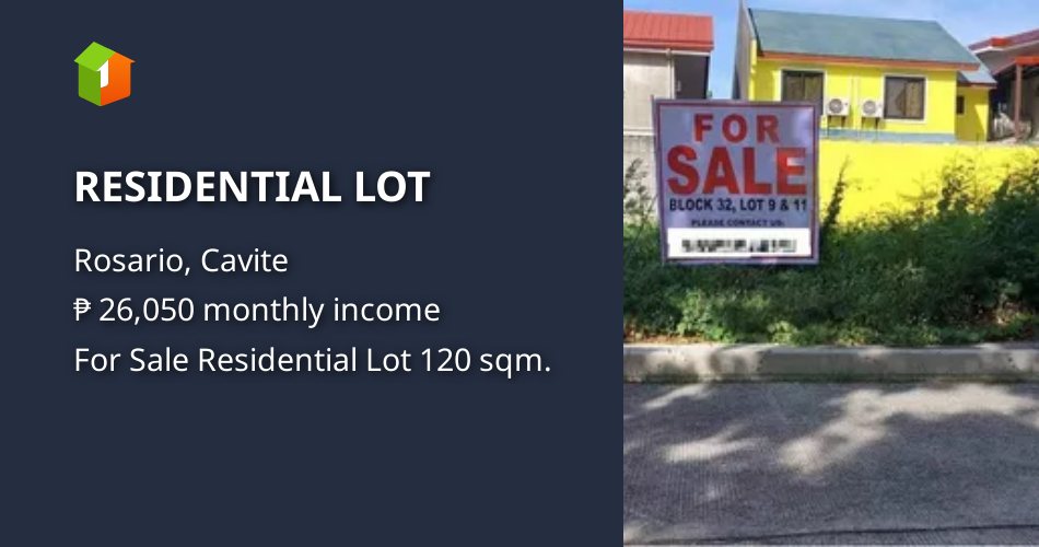 RESIDENTIAL LOT [Lot 🚜] (August 2022) in Rosario, Cavite for sale