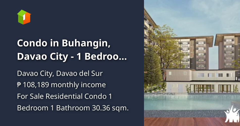 Condo in Buhangin, Davao City 1 Bedroom Preselling Condo [Condo 🏙️