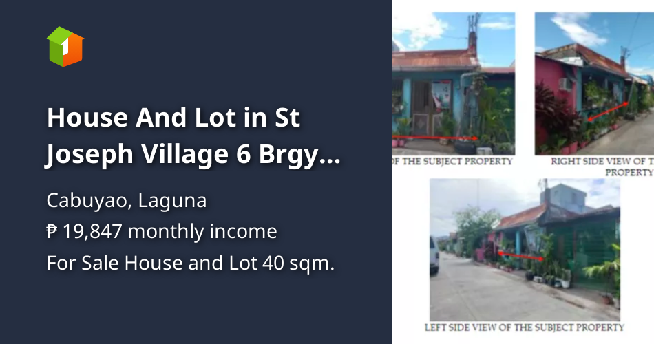House And Lot in St Joseph Village 6 Brgy Butong Cabuyao [House and Lot 🏘️] (August 2024) in