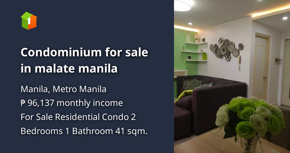 Condominium for sale in malate manila [Condo 🏙️] (November 2022) in