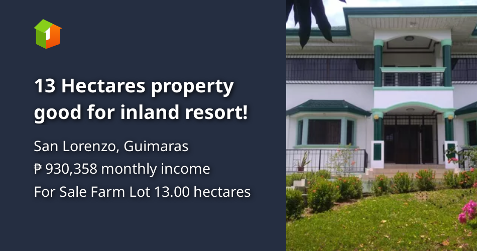 13 Hectares property good for inland resort! [Lot 🚜] (May 2023) in San