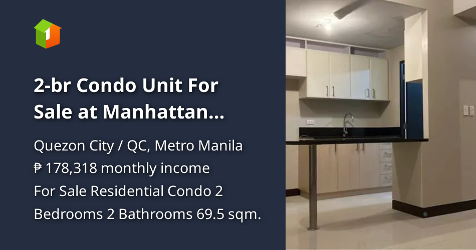 2br Condo Unit For Sale at Manhattan Heights Tower A Cubao, QC [Condos