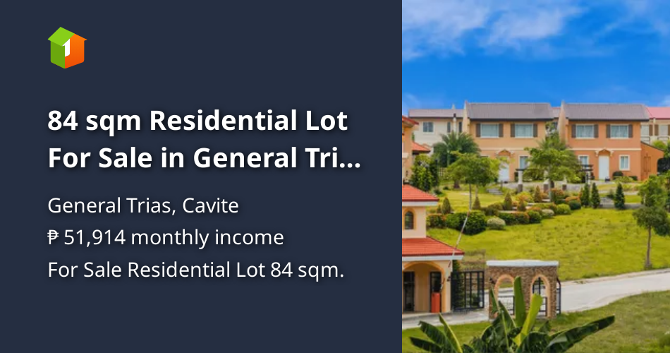 84 sqm Residential Lot For Sale in General Trias Cavite [Lot 🚜] (June