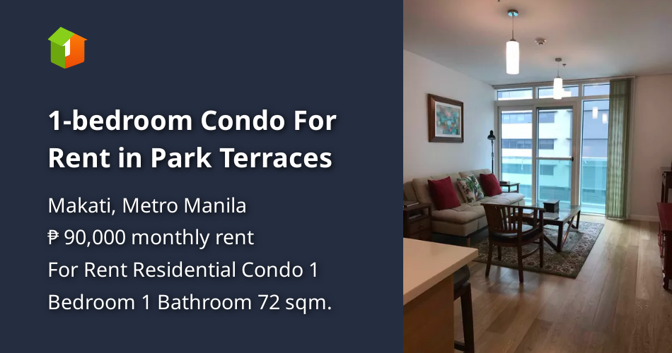 1-bedroom Condo For Rent in Park Terraces [Condos 🏙️] (February 2024 ...