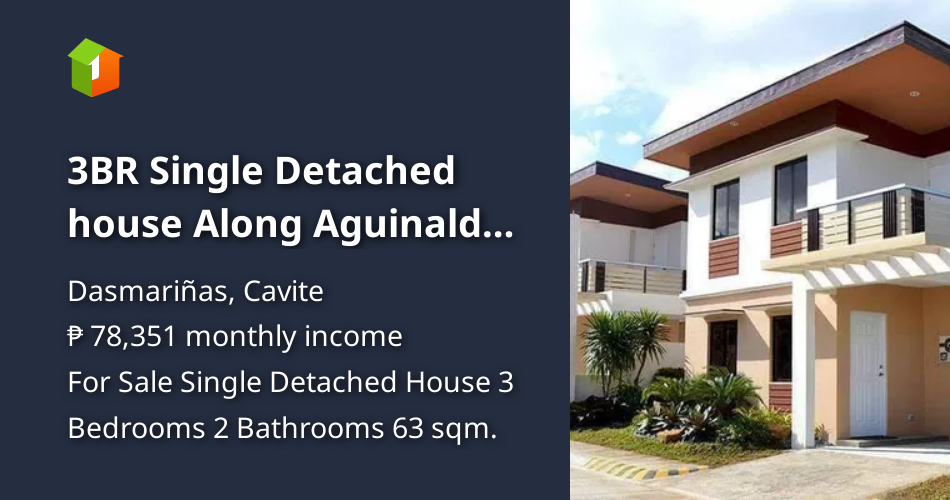 3BR Single Detached house Along Aguinaldo Hiway Dasma [House and Lot 🏘️