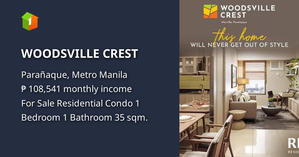 WOODSVILLE CREST [Condo 🏙️] (January 2022) in Parañaque, Metro Manila