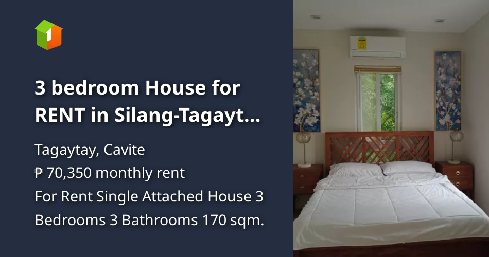 3 bedroom House for RENT in SilangTagaytay w/ Golf Course View [House
