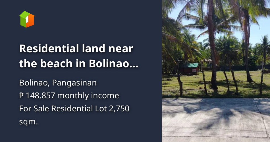 Residential land near the beach in Bolinao ,Pangasinan [Lot 🚜] (October