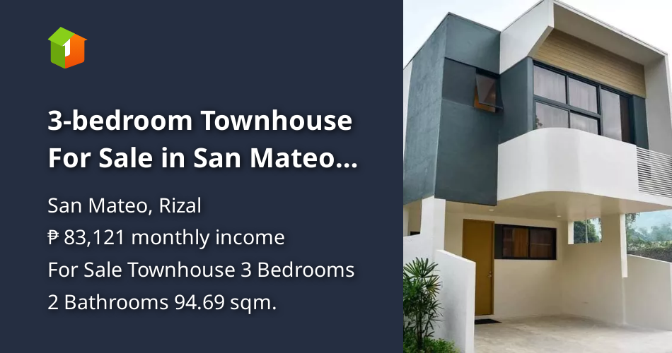 View of 3-bedroom Townhouse For Sale in San Mateo Rizal - TRAVEO RESIDENCES ...