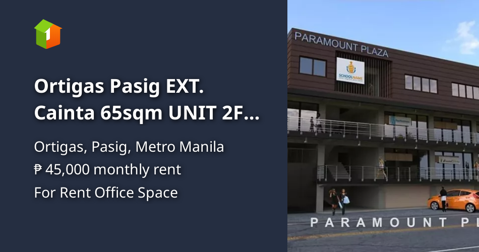 Ortigas Pasig EXT. Cainta 65sqm UNIT 2F NHL00084 Property 🏭