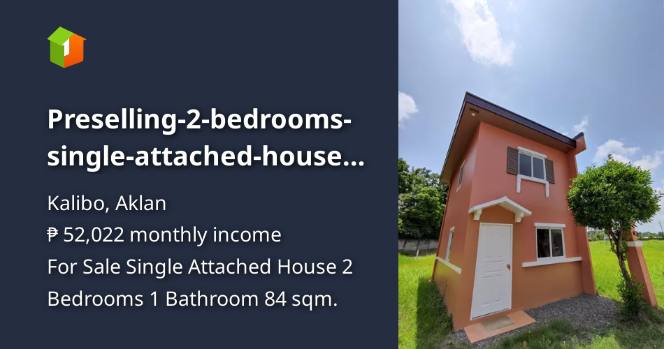 Preselling2bedroomssingleattachedhouseandlotsaleaklan [House