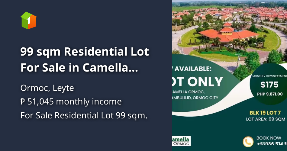 99 sqm Residential Lot For Sale in Camella Ormoc, Ormoc City, Leyte