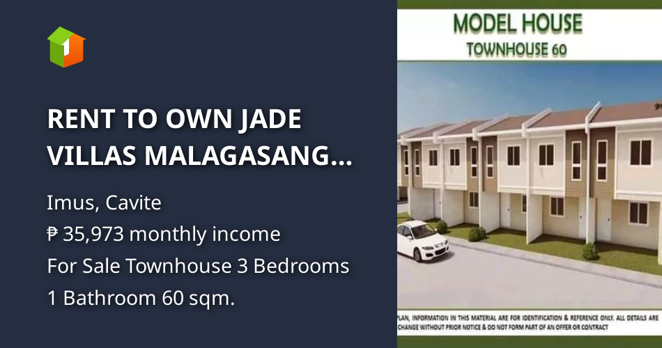 RENT TO OWN JADE VILLAS MALAGASANG IMUS CAVITE [House and Lot 🏘️