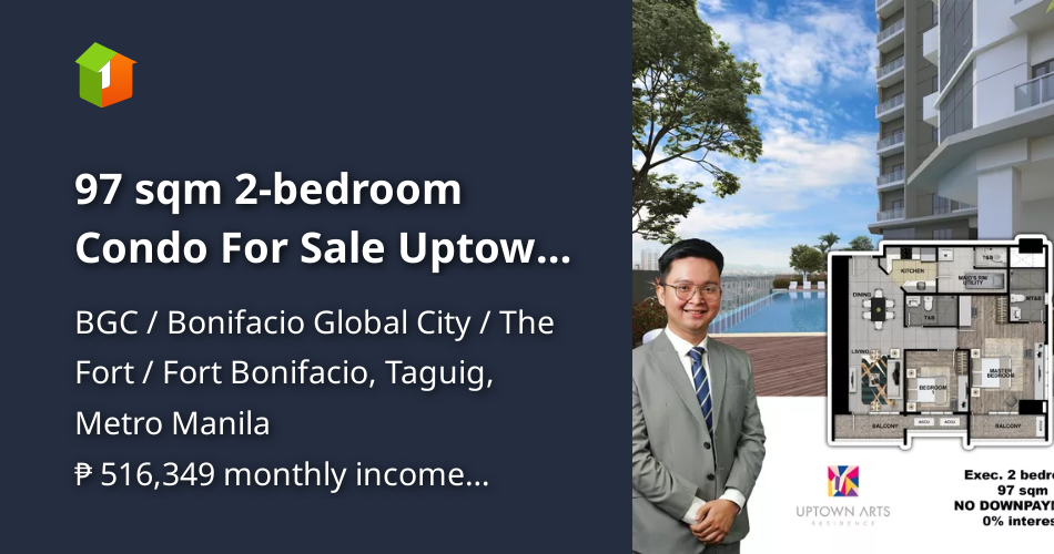 97 sqm 2bedroom Condo For Sale Uptown Arts Bgc Fort Bonifacio Taguig