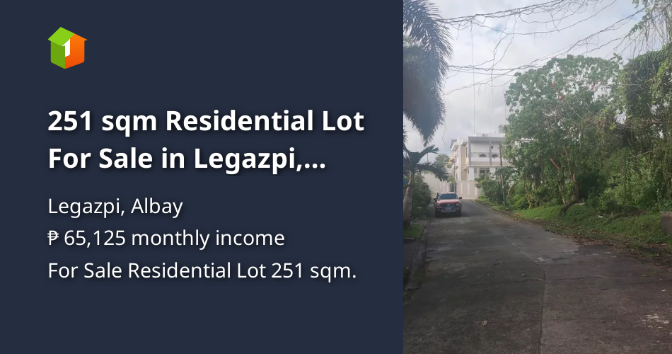 251 sqm Residential Lot For Sale in Legazpi, Albay [Lot 🚜] (November