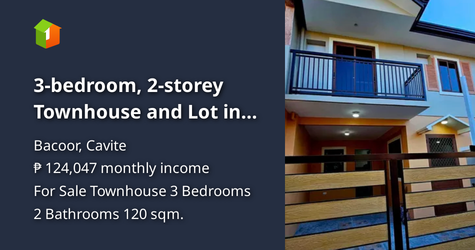 3-bedroom, 2-storey Townhouse and Lot in Lessandra Heights, Cavite ...