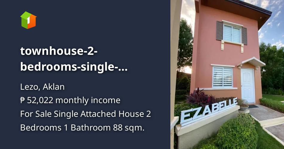 Townhouse2bedroomssinglefirewallhouseandlotinaklan [House and