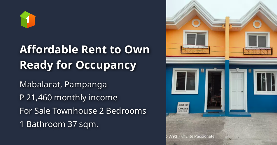 Affordable Rent to Own Ready for Occupancy [House and Lot 🏘️] (January