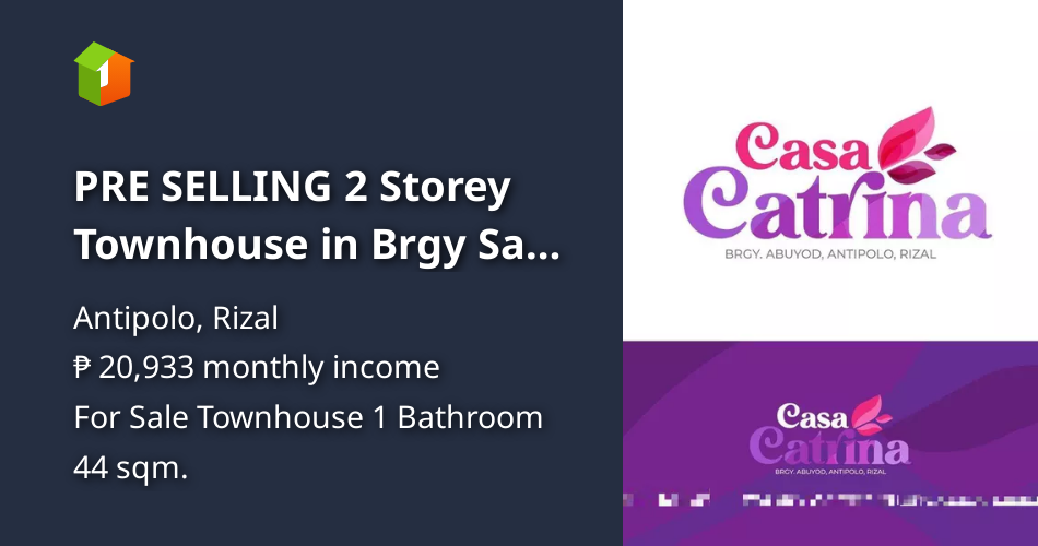 PRE SELLING 2 Storey Townhouse in Brgy San Jose, Antipolo City [House