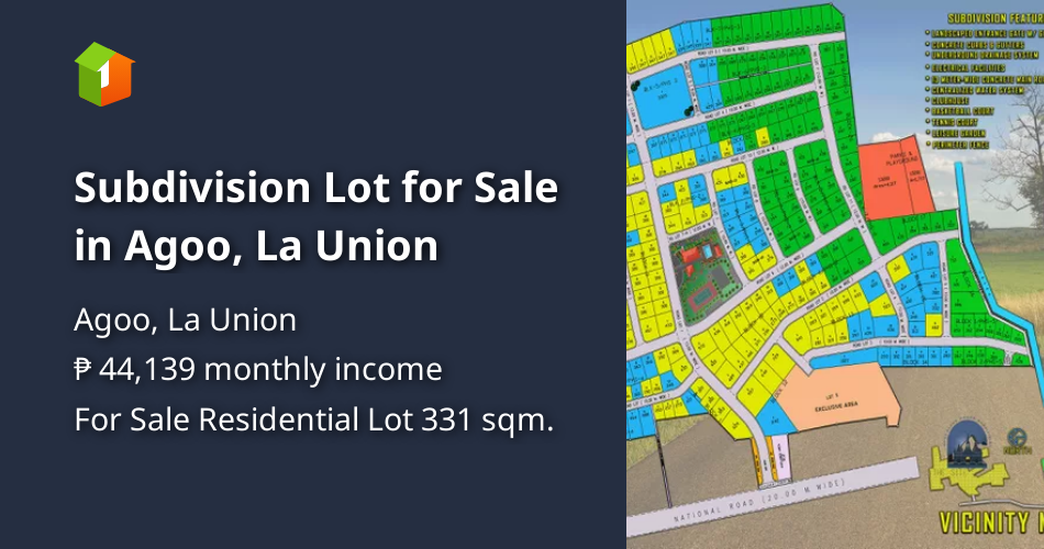 Subdivision Lot for Sale in Agoo, La Union [Lot 🚜] (July 2023) in Agoo, La Union for sale