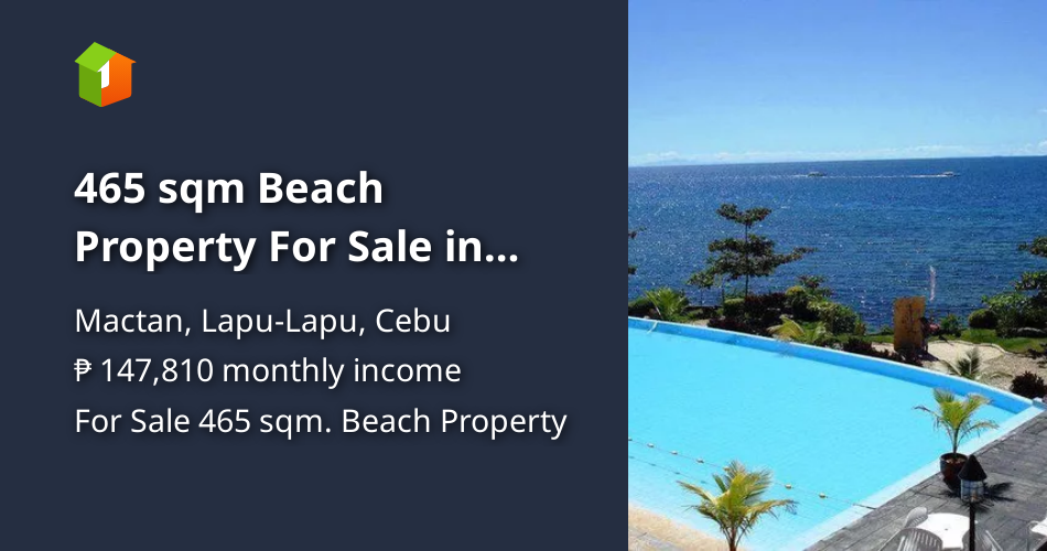 465 sqm Beach Property For Sale in Mactan LapuLapu Cebu [Beach