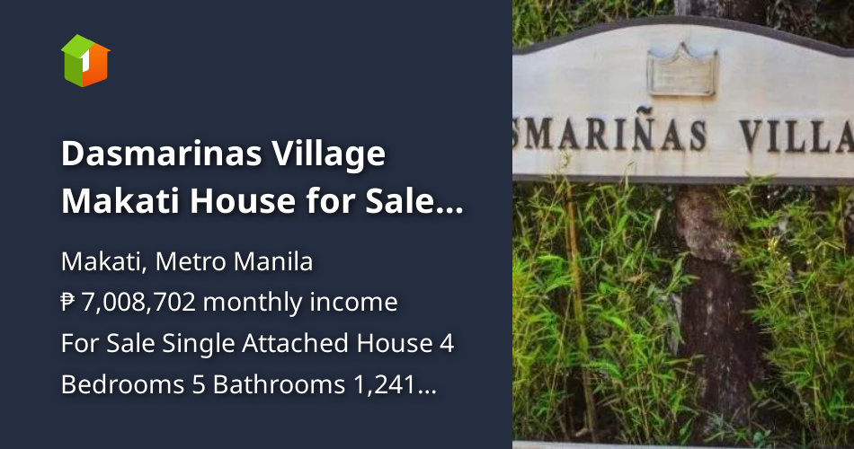 Dasmarinas Village Makati House for Sale Below Market Value [House and
