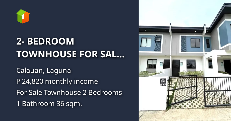 2 BEDROOM TOWNHOUSE FOR SALE IN CALAUAN LAGUNA [House and Lot 🏘️] (June 2024) in Calauan